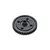 Kyosho black plastic 46T spur gear shown isolated against a clean white background.
