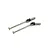 Two metal RC front CVD driveshafts displayed against a plain white background.