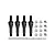 GPM Aluminium 17mm Flanged Serrated Wheel Nuts - Grey Silver MAK005-GS