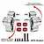 GPM Aluminium Steering Hubs with Larger Outer Bearings 2Pcs - Silver MKV6021-S