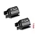 Two black metal GPM Racing differential outdrives shown on a white background with a dimension indicator.