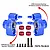 GPM Aluminium Steering Hubs with Larger Outer Bearings 2Pcs - Blue MKV6021-B