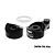 Black aluminium 28T servo horn with servo saver components including a white O-ring on a plain background.