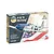 Product packaging for the Italeri 1/72 P-51D Mustang Aces fighter model kit, showing box art with a silver and blue P-51D fighter plane and an American flag background.