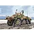 Illustration of an Italeri 1/35 scale Sd.Kfz. 234/1 armoured vehicle in a camouflage pattern on muddy ground.