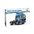Italeri 1/24 scale IVECO 190.38 Cowboy semi truck plastic model kit packaging box showing the assembled blue truck.
