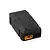 FlySky channel extender module in a black plastic case with a yellow power connector on a white background.