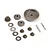 BlackZon metal differential gear set components laid out on a white studio background.