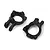 Maverick Hub Carriers C-Hubs Set 2Pcs black plastic molded RC replacement parts on a clean white background.
