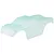 Clear unpainted RC truggy body shell shown from a high angle against a plain white background.