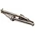 Two silver metal universal driveshafts for RC vehicles displayed against a plain white background.