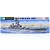 Tamiya 1/700 scale U.S. Navy Battleship BB-62 New Jersey plastic model kit box art showing the ship at sea.