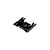 Black moulded plastic RGT RC chassis mount shown from an elevated angle on a white background.