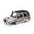 Pre-painted grey RGT Intruder 1/10 RC crawler body shell featuring a roof rack, snorkel, and driver figure against a white background.