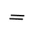 Two black metal gear shafts laid horizontally against a clean white background.