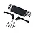 Axial front radiator and light buckets set with brackets and hardware laid out on a white background.