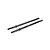 Two black metal rear driveshafts for RC vehicles shown on a white background.