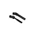 Two black metal CVD driveshafts for RGT RC vehicles shown on a plain white studio background.