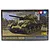 Tamiya 1/48 scale U.S. M10 Tank Destroyer Mid Production plastic model kit box art showing a painted tank in a war-torn setting.