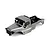 Grey RGT 1/10 Challenger pre-painted RC crawler body shell shown from a high-angle studio view against a white background.