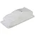 Unpainted clear polycarbonate RC rally car body shell on a plain white studio background.