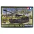 Tamiya 1/48 scale Russian JS-2 1944 ChKZ heavy tank plastic model kit box art showing a painted tank in a battlefield scene.