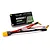 On-It RC 7.4V 5000mAh 2S Hard Case Shorty LiPo Battery with attached wiring harness and gold bullet connectors.
