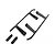Blade black landing gear components and brackets for RC helicopters laid out on a white studio background.