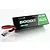 On-It RC 11.1V 5000mAh 100C 3S hard case LiPo battery pack with black case and green and white label against a white background.