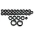 Hobby Plus CR18 Complete Rubber Shielded Bearing Set displayed flat on a white background.