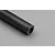 Close-up view of the textured end and surface of a Galaxy Carbon fibre tube against a grey background.