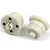 Two off-white plastic RC car differential assemblies featuring integrated gear teeth and four black screws on a clean white background.