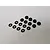 Solaris Factory Pro Aluminium 3x9x0.5mm Spacer 8Pcs - Black M-AC3105BK
