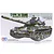 Tamiya 1/35 scale Japanese Type 74 Tank Winter Version plastic model kit box art featuring a camouflaged tank with two crew members.
