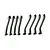 WPL Chassis Link Set for RC vehicles arranged on a white background, showing eight black plastic suspension links.