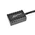 Studio product shot of a ZTW electronic module in a black plastic case with cooling fins and attached wires.