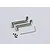 Two silver metal centre drive shafts with universal joints, small grub screws, and a hex wrench on a white background.