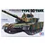 Tamiya 1/35 scale Type 90 Tank plastic model kit box art featuring a camouflaged Japanese Ground Self Defense Force tank with two crew members.