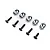 Losi Engine Mount Inserts 4Pcs LOS-4138