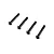 Four black partially threaded shoulder screws with socket head caps against a clean white background.