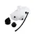 Losi complete gas tank with black cap, rubber seal, and fuel tubing against a white background.