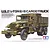 Tamiya 1/35 scale U.S. 2 1/2-Ton 6x6 Cargo Truck plastic model kit box art showing a detailed olive drab military truck with a driver figure.