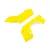 Losi left and right rear fender set in flo yellow against a clean white background.