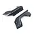 Losi left and right rear fender set in gunmetal grey against a white background.