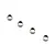 Four Losi metal shielded bearings arranged diagonally against a plain white studio background.