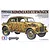 Tamiya 1/35 scale German Steyr Type 1500A Kommandeurwagen model kit box art showing a camouflaged staff car with two crew figures.