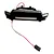 Black plastic MJX RC front bumper spare part featuring an integrated white LED light bar and attached wiring harness with connector.