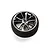 Spektrum 41mm IXSR replacement transmitter wheel with a dark metallic multi-spoke rim and black foam tire against a white background.
