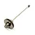 A studio shot of the MJX RC metal main gear shaft with attached gear and pinion against a white background.