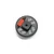 Spektrum transmitter wheel adaptor featuring a black disc styled with a brake rotor graphic against a plain white background.